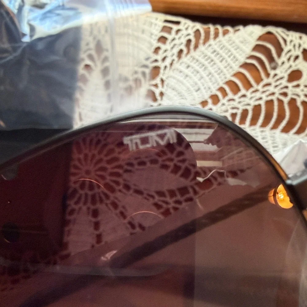 TUMI black aviator sunglasses